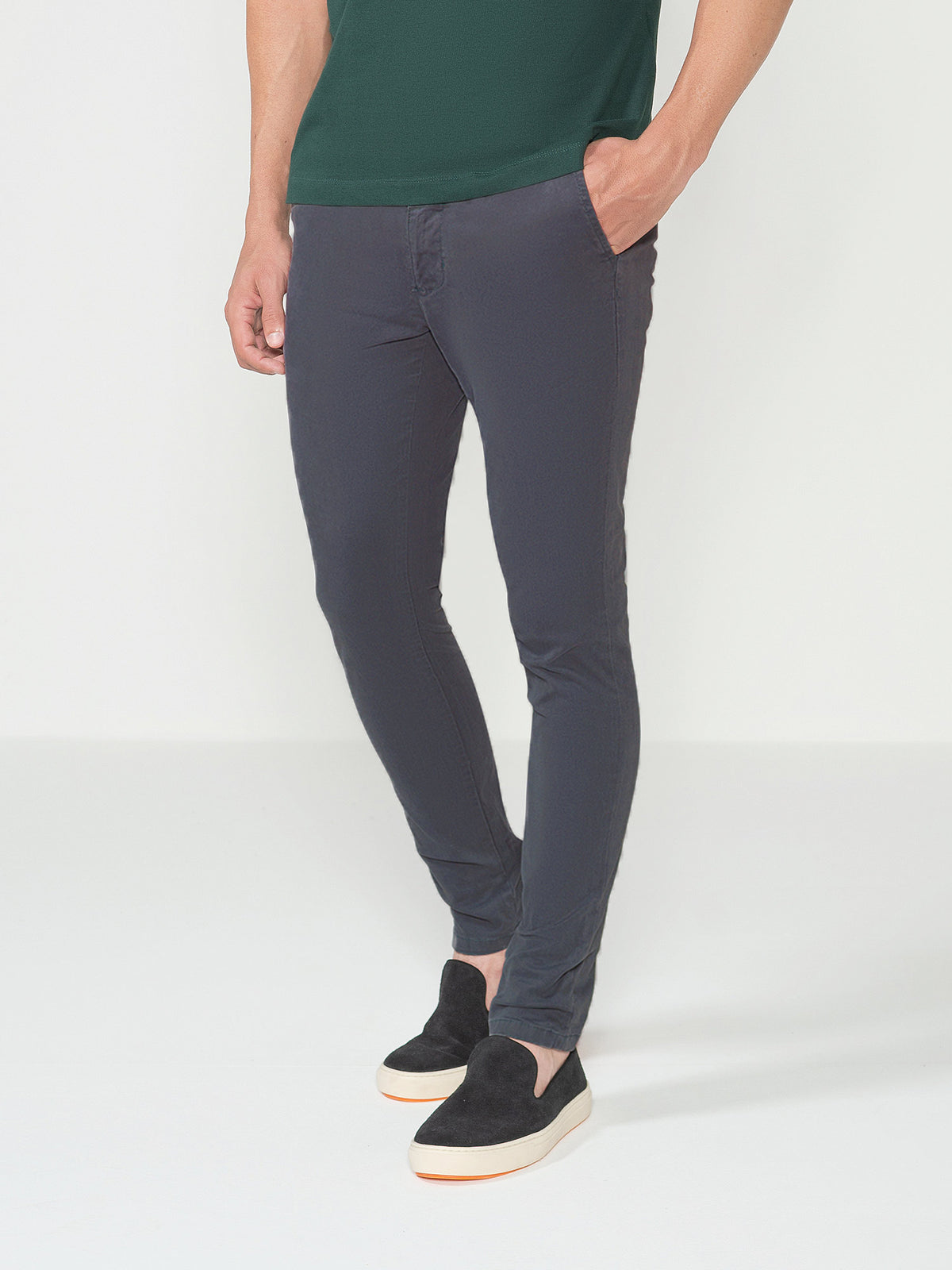 Graphite Skinny Twill Pants