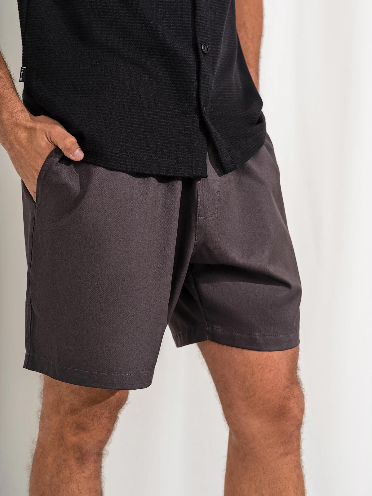 Graphite Riviera Twill Shorts