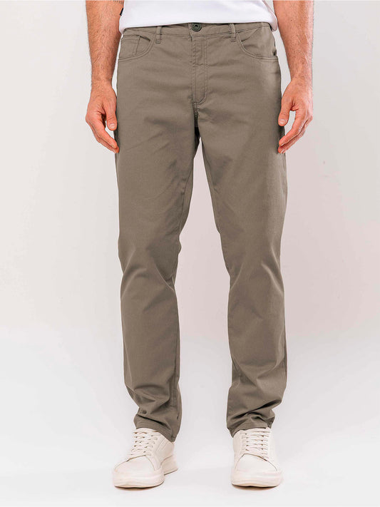 Khaki Essential Twill Pants