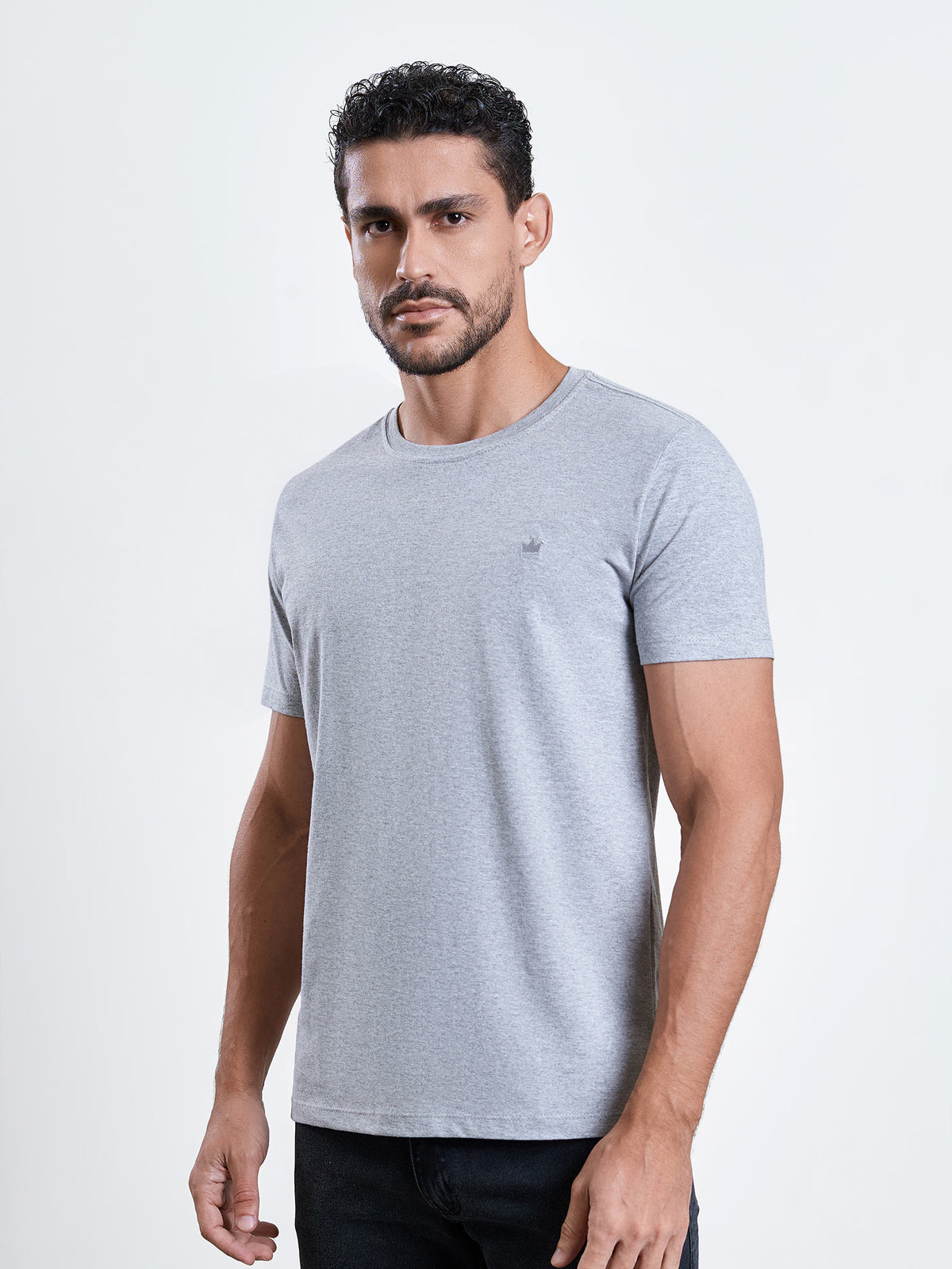 Heather Cotton T-Shirt
