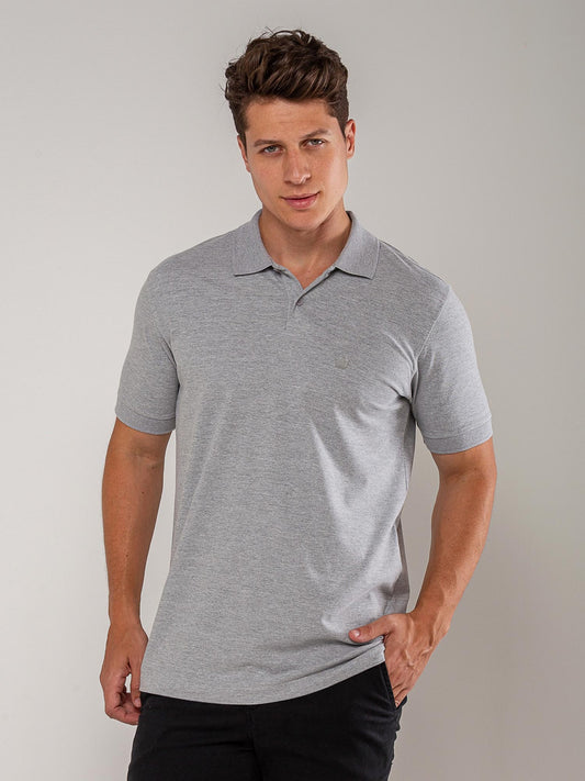 Medium Heather Pique Polo Shirt