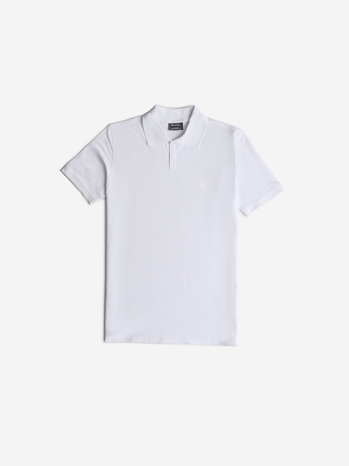 White Pima Pique Polo Shirt