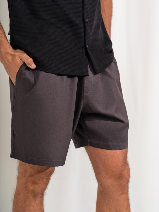 Graphite Riviera Twill Shorts